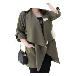 SKLS059  Design women's Korean fashion blazer, wide windbreaker suit, waterfall blazer  SKLS059  Design women's Korean fashion blazer, wide windbreaker suit, waterfall blazer